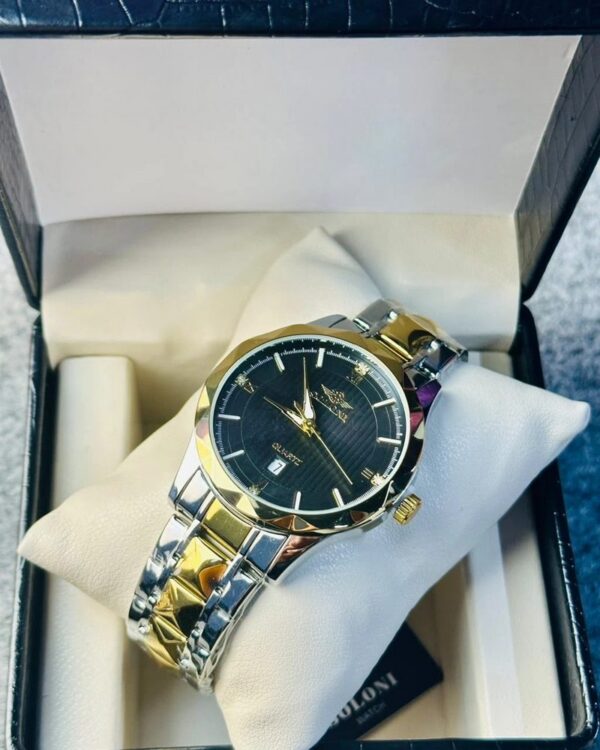 Soloni 1016 M For Men - Silver Gold Black with Premium Box | Rovelle