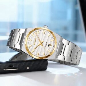 Skmei 9382 CH For Men - Silver Gold White | Rovelle