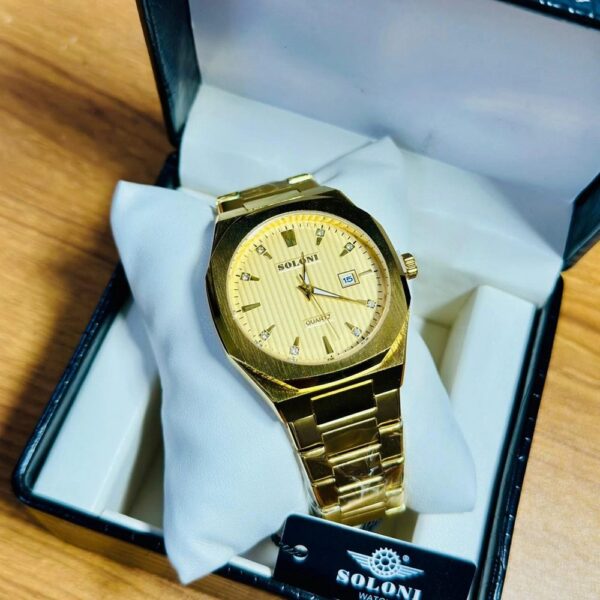 Soloni 1014 For Men - Gold With Premium Box | Rovelle