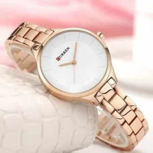 Curren 9015 Women - Rose Gold White | Rovelle