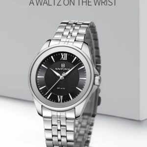 Naviforce 5067 For Women - Silver Black | Rovelle