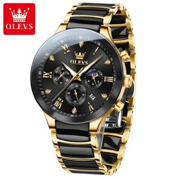 Olevs 7004 CH For Man - Gold Black | Rovelle
