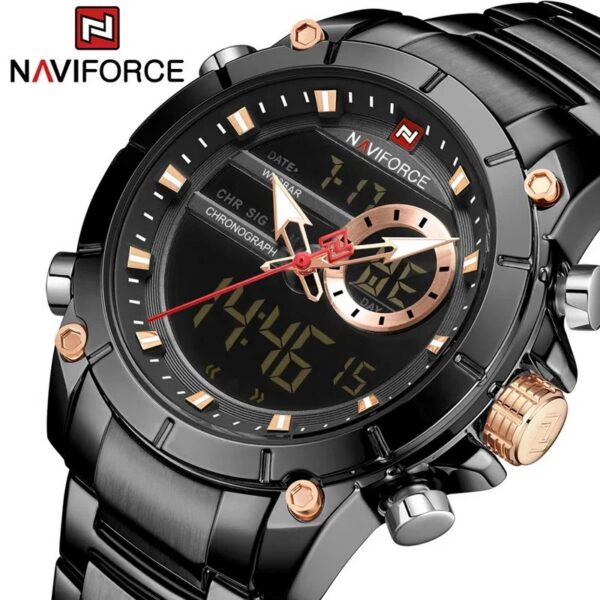 Naviforce 9163 CH - Black | Rovelle