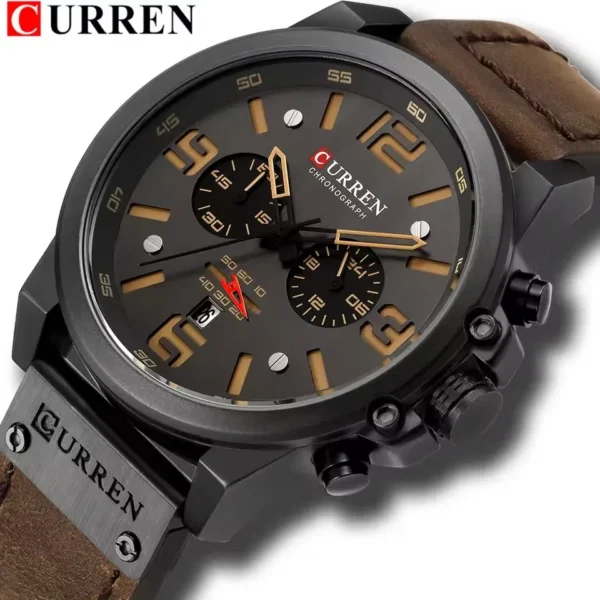 Curren 8314 - Black-Brown | Rovelle