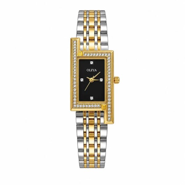 Oliya 6818 Ladies Watch - Silver Gold Black Oliya 6818 Ladies Watch - Silver Gold Black | Rovelle