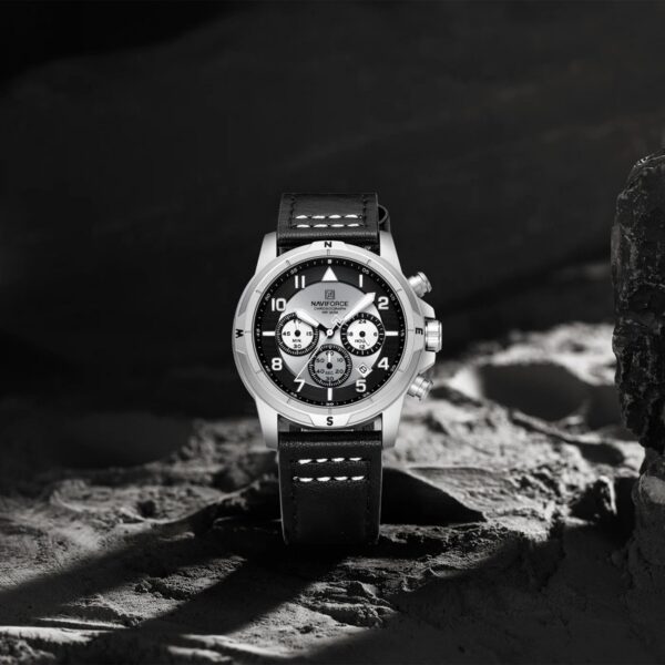 Naviforce 8077 L - Silver Black | Rovelle