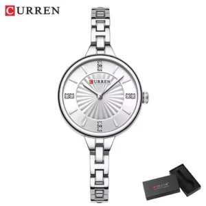 Curren 9097 CH For Women - Silver | Rovelle