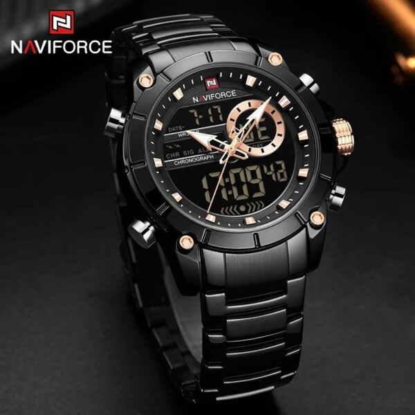 Naviforce 9163 CH - Black Naviforce 9163 CH - Black | Rovelle