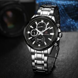 Naviforce 9089 CH - Silver Black | Rovelle