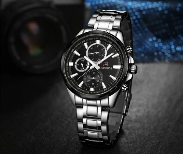 Naviforce 9089 CH - Silver Black Naviforce 9089 CH - Silver Black | Rovelle