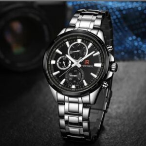 Naviforce 9089 CH - Silver Black | Rovelle