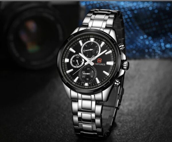 Naviforce 9089 CH - Silver Black | Rovelle