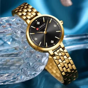 Curren 9106 Ladies Watch - Gold Black | Rovelle