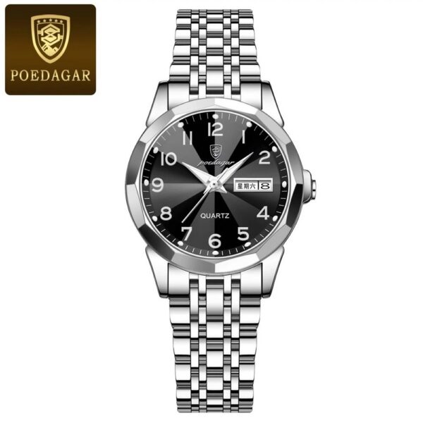 Poedagar 3076 CH For Women - Silver Black Poedagar 3076 CH For Women - Silver Black | Rovelle