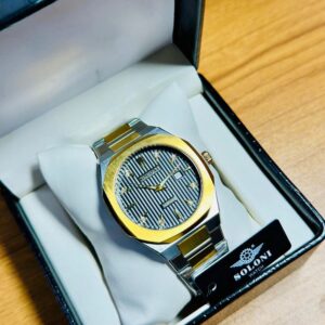 Soloni 1014 For Men - Silver Gold Black With Premium Box | Rovelle