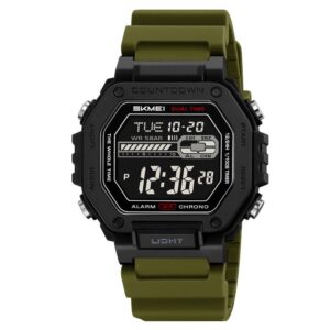 Skmei 2523 Silicone strap Men - Black Green | Rovelle