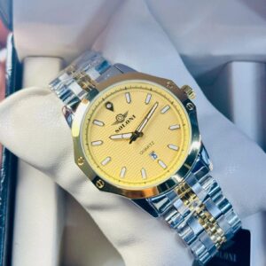 Soloni 1007 For Men - Silver Gold With Premium Box | Rovelle