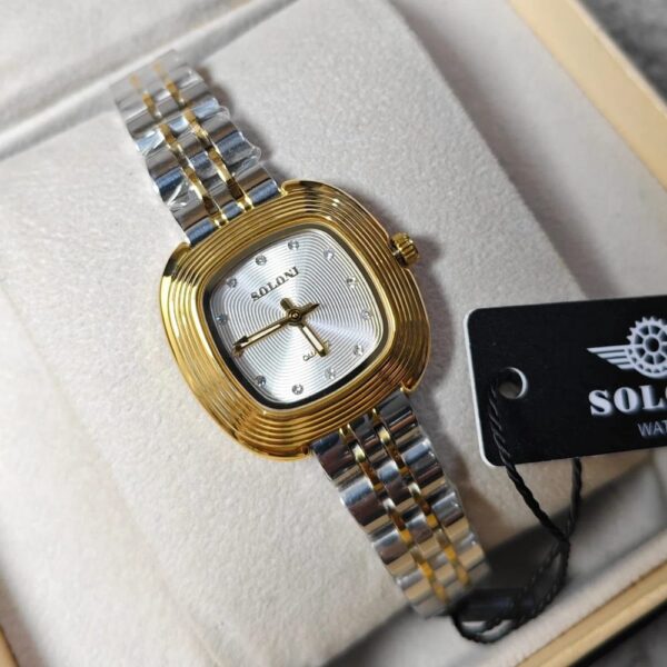 Soloni 1043 For Women - Silver Gold White With Premium Box | Rovelle