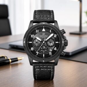 Naviforce 8077 L - Black White | Rovelle