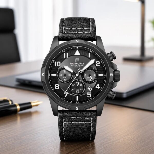 Naviforce 8077 L - Black White | Rovelle