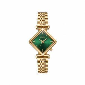 Oliya 6819 Ladies Watch - Gold Green | Rovelle