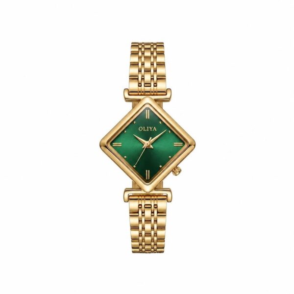 Oliya 6819 Ladies Watch - Gold Green Oliya 6819 Ladies Watch - Gold Green | Rovelle