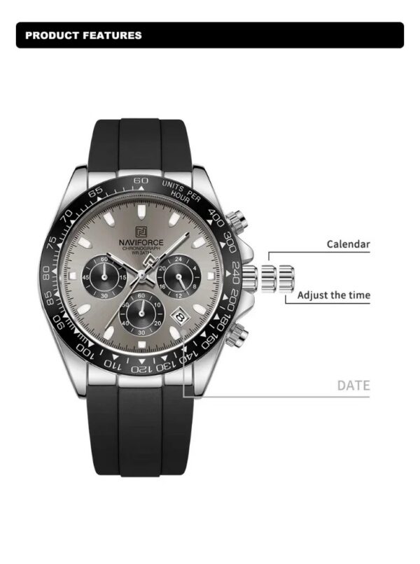 Naviforce 8054 - Black Gray | Rovelle