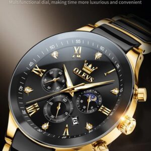 Olevs 7004 CH For Man - Gold Black | Rovelle