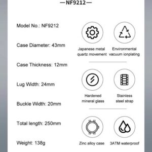 Naviforce 9212 CH - Silver | Rovelle