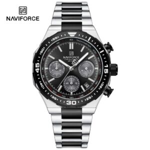 Naviforce 8049 - Silver Black For Man | Rovelle