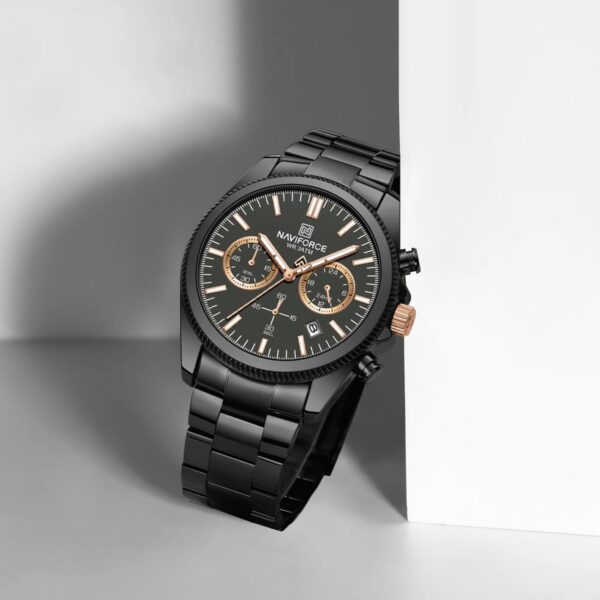 Naviforce 8082 CH For Men - Black Rose | Rovelle