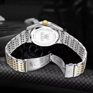Olevs 9908 CH For Man - Silver Gold Blue | Rovelle