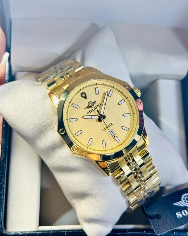 Soloni 1007 For Men - Gold With Premium Box | Rovelle