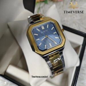Universe Point 7751 Men's Watch - Silver Gold Blue | Rovelle