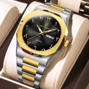 Poedagar 830 Men's Watch - Gold Black | Rovelle