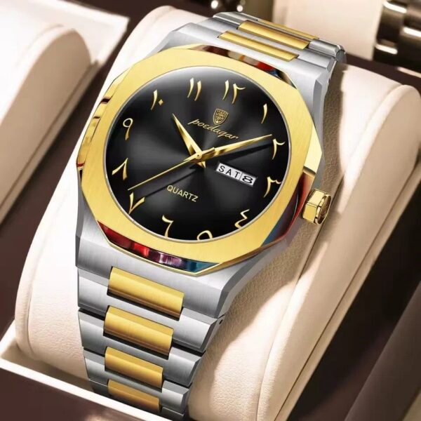 Poedagar 830 Men's Watch - Gold Black Poedagar 830 Men's Watch - Gold Black | Rovelle