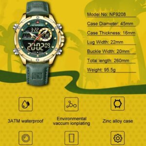Naviforce 9208 L - Golden Green | Rovelle