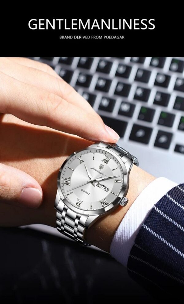 Poedagar 978 CH For Men - Silver | Rovelle