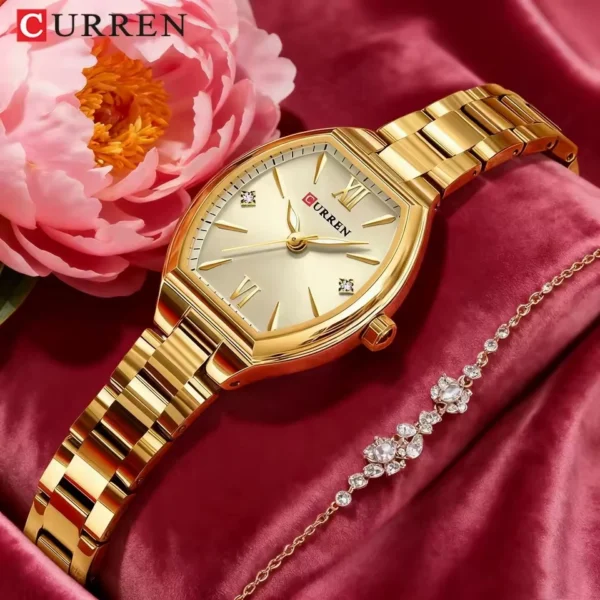 Curren 9112 Ladies Watch - Gold | Rovelle