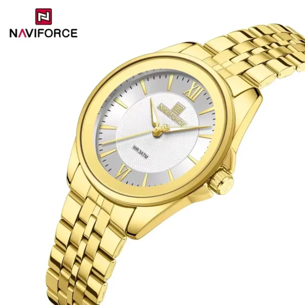Naviforce 5067 For Women - Gold White | Rovelle
