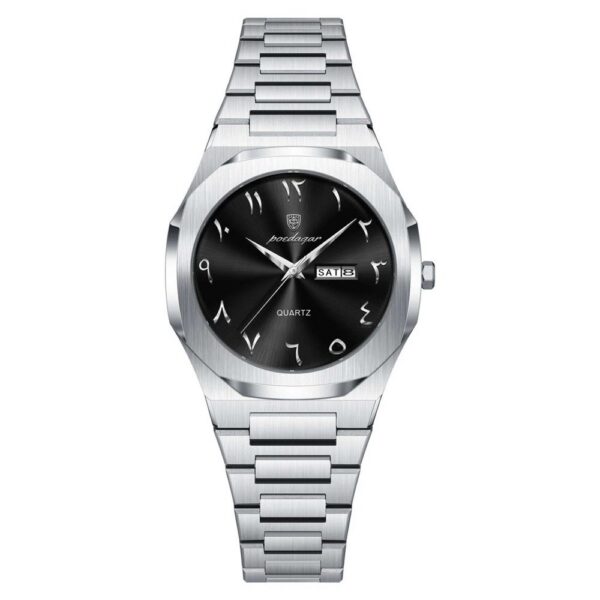 Poedagar 798 For Women – Silver Black | Rovelle