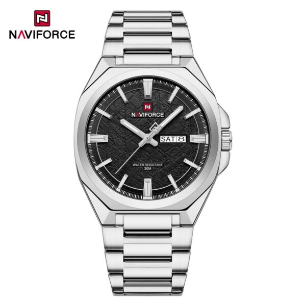 Naviforce 9273 Men's Watch - Silver Black Naviforce 9273 Men's Watch - Silver Black | Rovelle