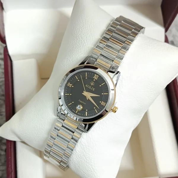 Aolix 9162 CH For Women Watch - Silver Gold Black | Rovelle