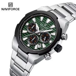 Naviforce 8081 - Silver Green | Rovelle