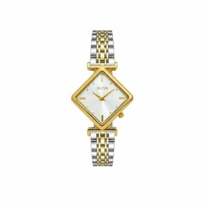 Oliya 6819 Ladies Watch - Silver Gold White | Rovelle