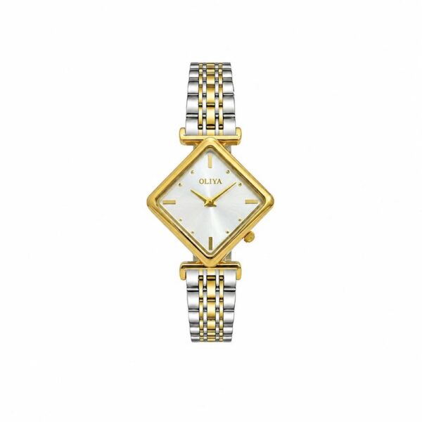 Oliya 6819 Ladies Watch - Silver Gold White Oliya 6819 Ladies Watch - Silver Gold White | Rovelle