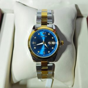 Olevs 3709 For Women -Silver Gold Blue | Rovelle