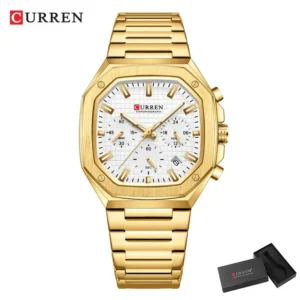 Curren 8459 CH – Gold For man | Rovelle