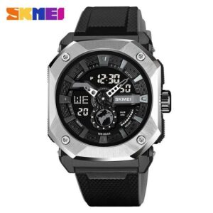 Skmei 2272 Men's Sport Watch -Silver Black | Rovelle