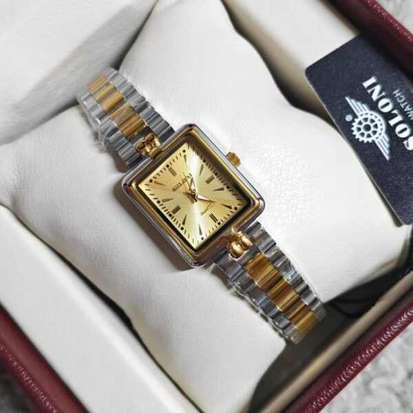Soloni 1027 For Women -Silver Gold With Premium Box | Rovelle